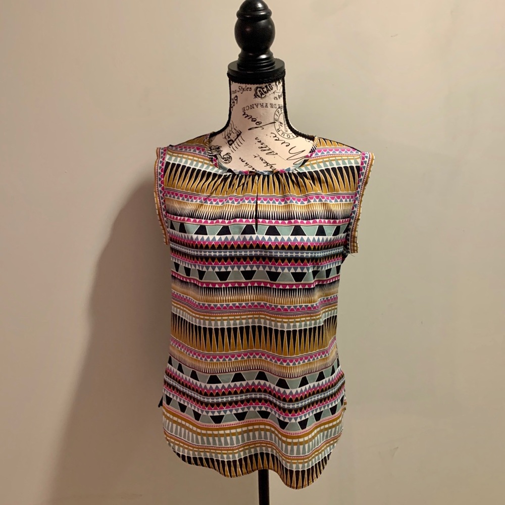 Colorful Patterned Sleeveless / Tank Top (Small)